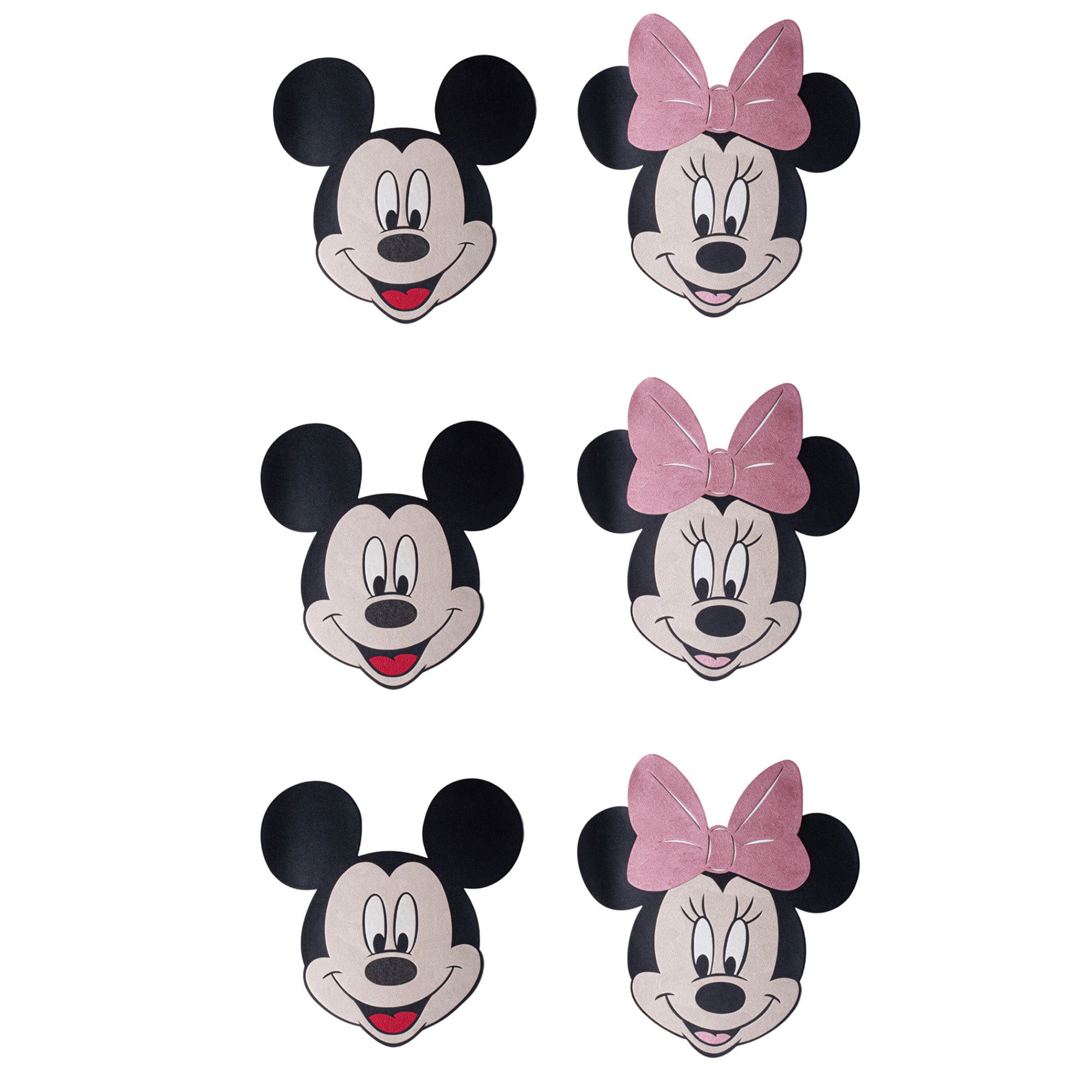 Disney - Individuales Mickey y Minnie set x4 o set x6