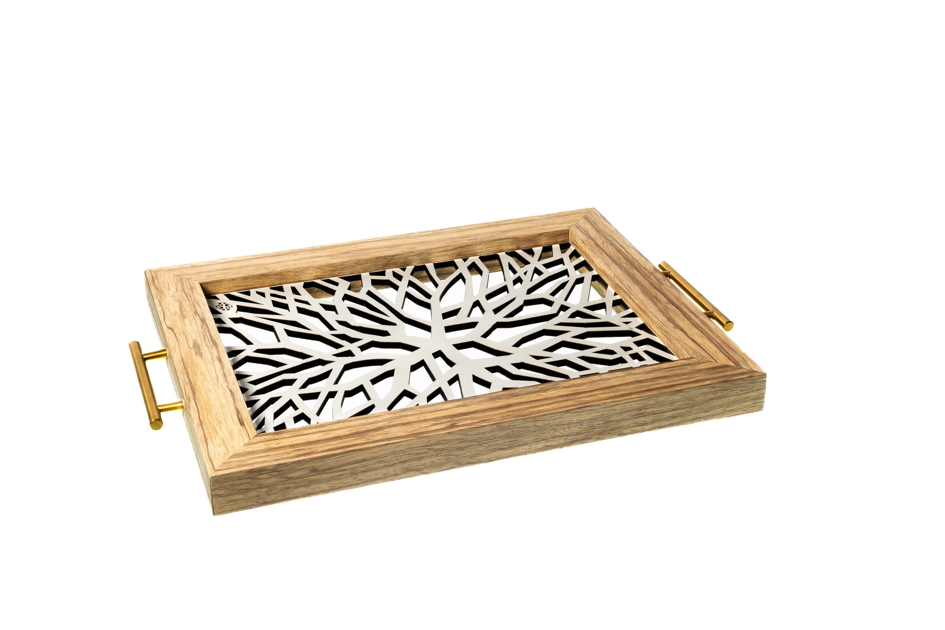 Sinapsis - Bandeja Rectangular Mediana / Madera Natural