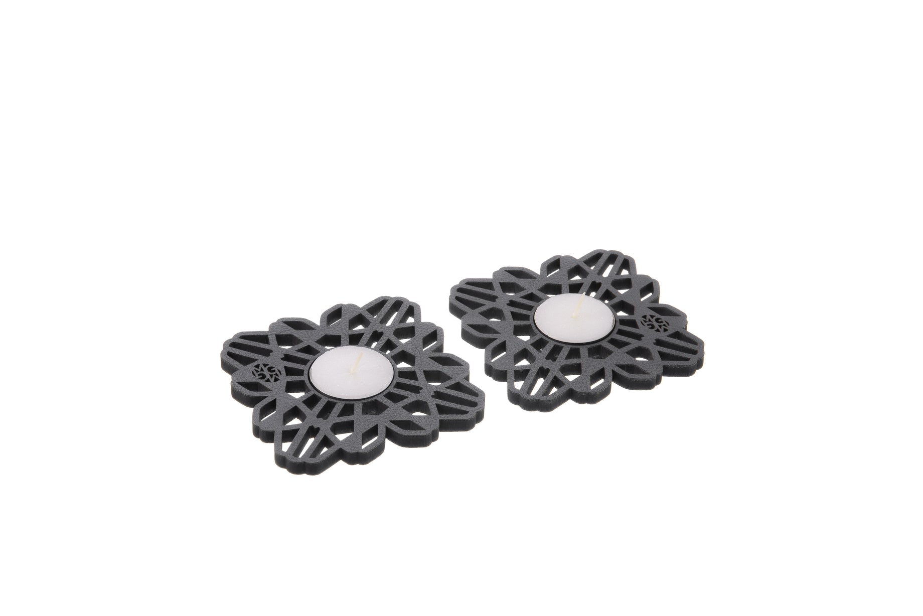 Flor Geo - Candelabro Sencillo Set x2