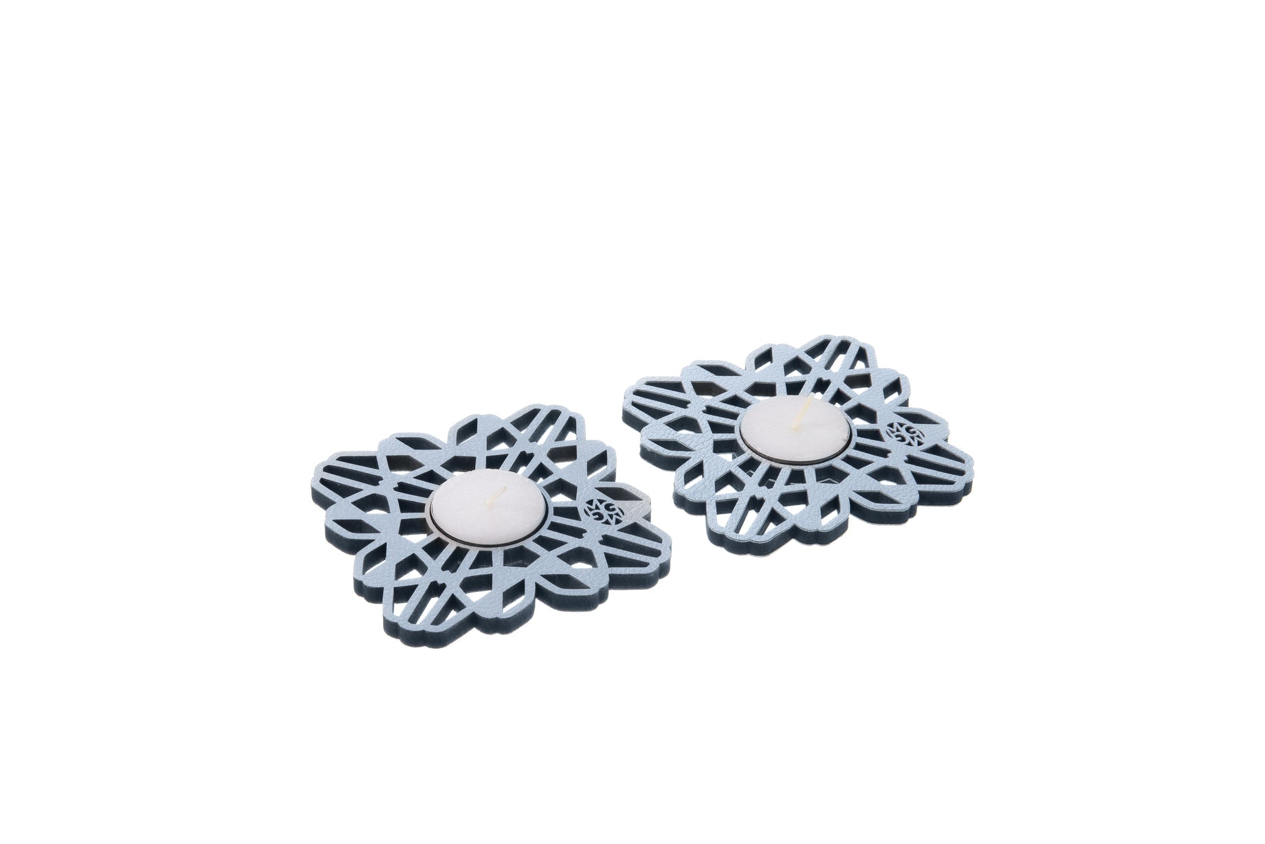 Flor Geo - Candelabro Sencillo Set x2