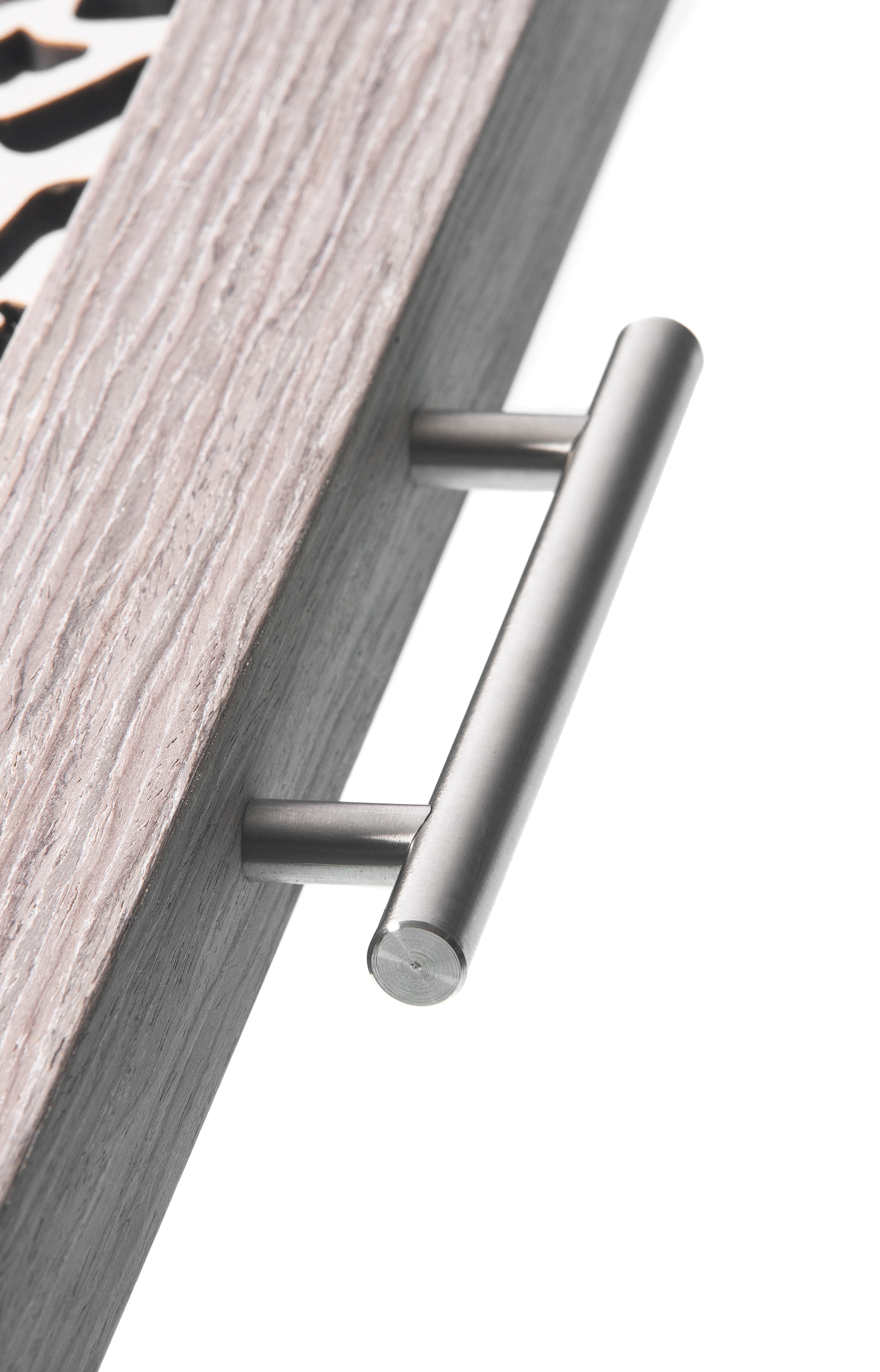 Sinapsis - Bandeja Redonda Mediana / Madera Gris