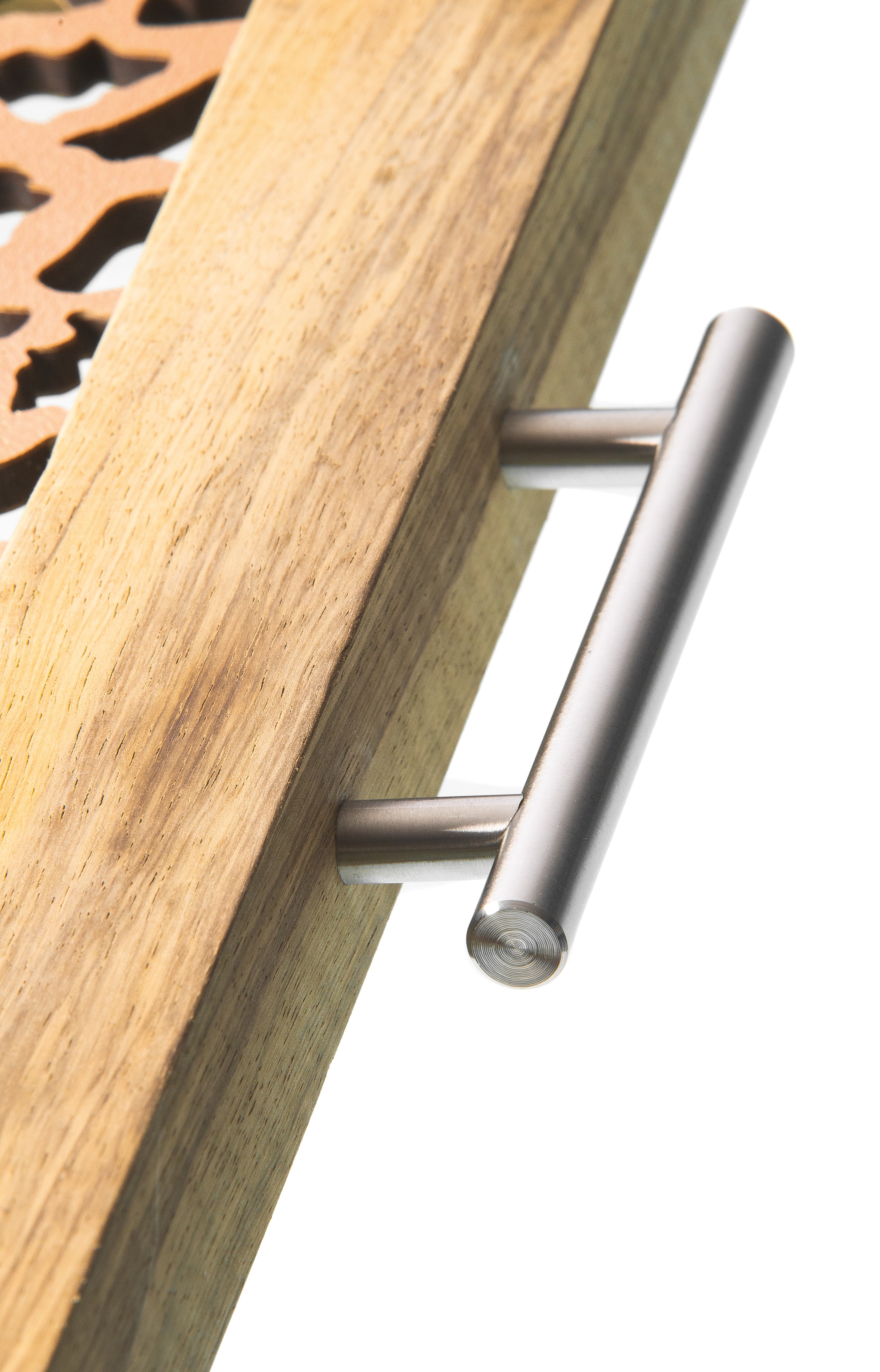 Sinapsis - Bandeja Redonda Grande / Madera Natural