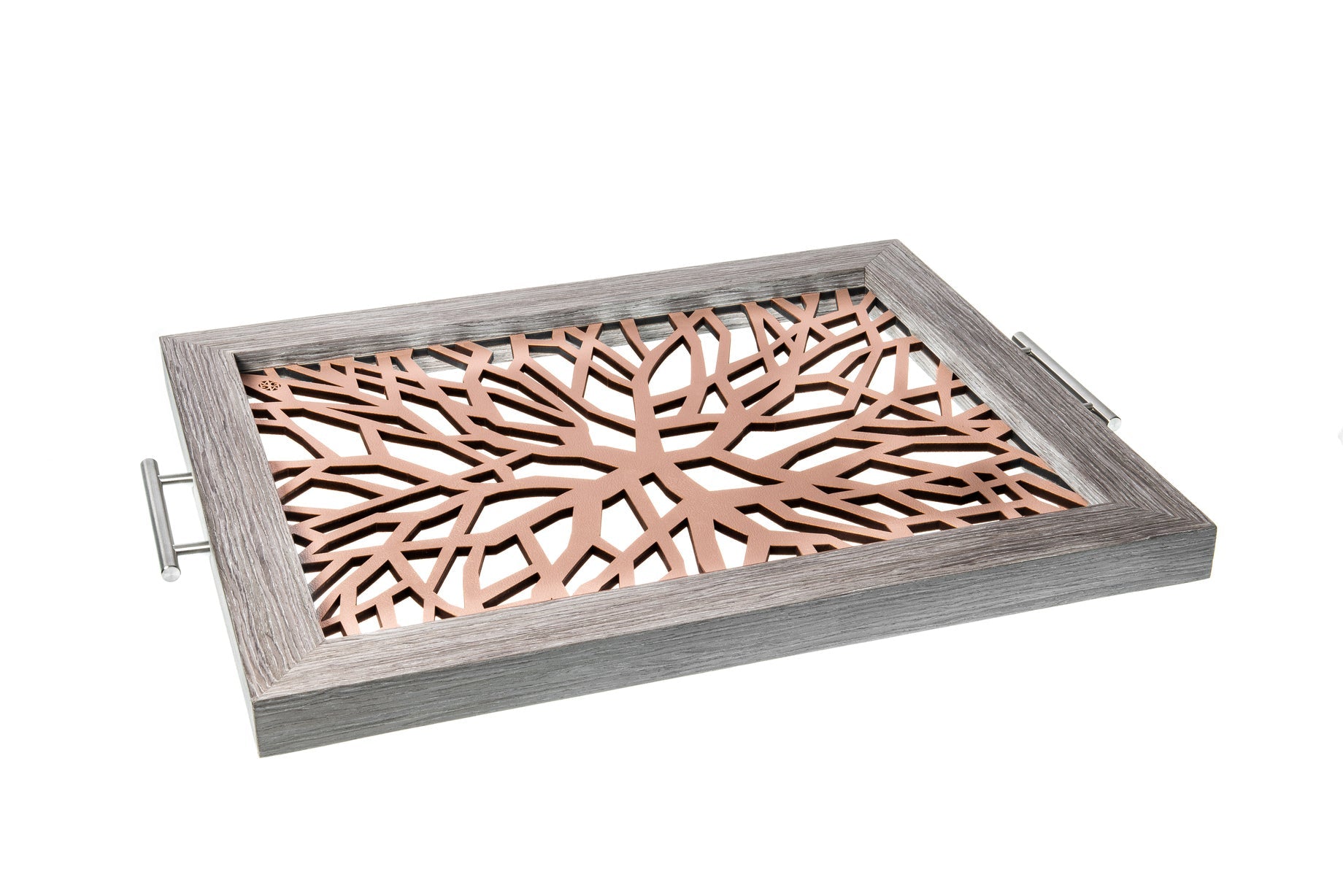 Sinapsis - Bandeja Rectangular Grande / Madera Gris