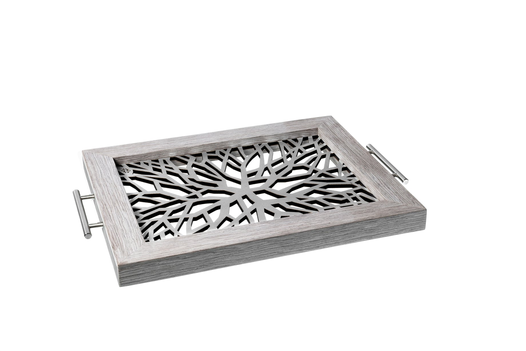 Sinapsis - Bandeja Rectangular Mediana / Madera Gris
