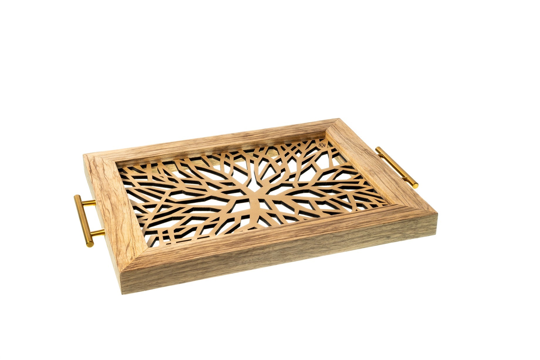 Sinapsis - Bandeja Rectangular Mediana / Madera Natural