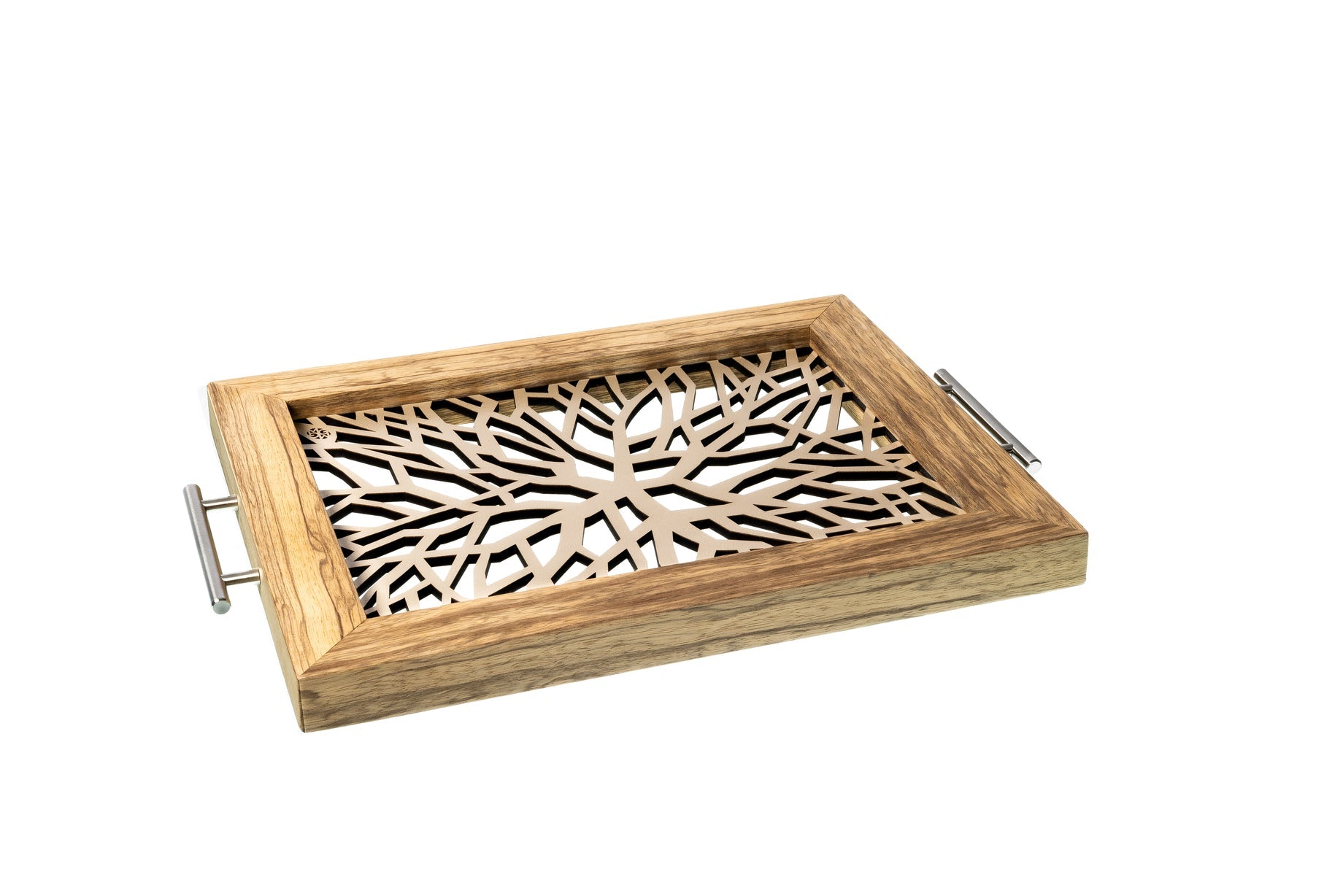 Sinapsis - Bandeja Rectangular Mediana / Madera Natural