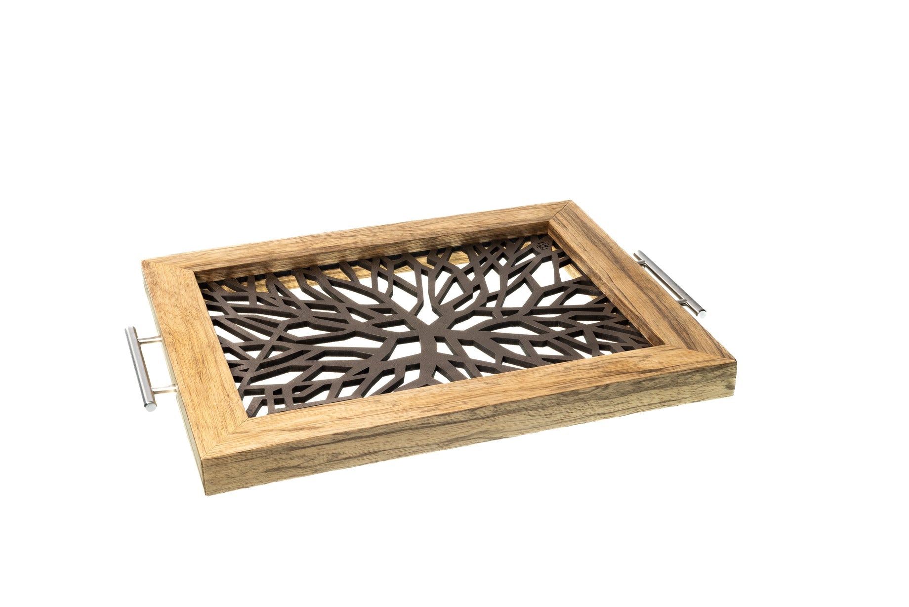 Sinapsis - Bandeja Rectangular Mediana / Madera Natural