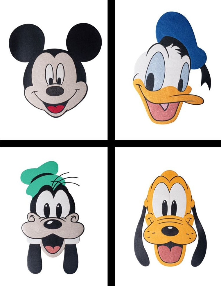 Set x4 individuales Mickey, donald, goofy and pluto